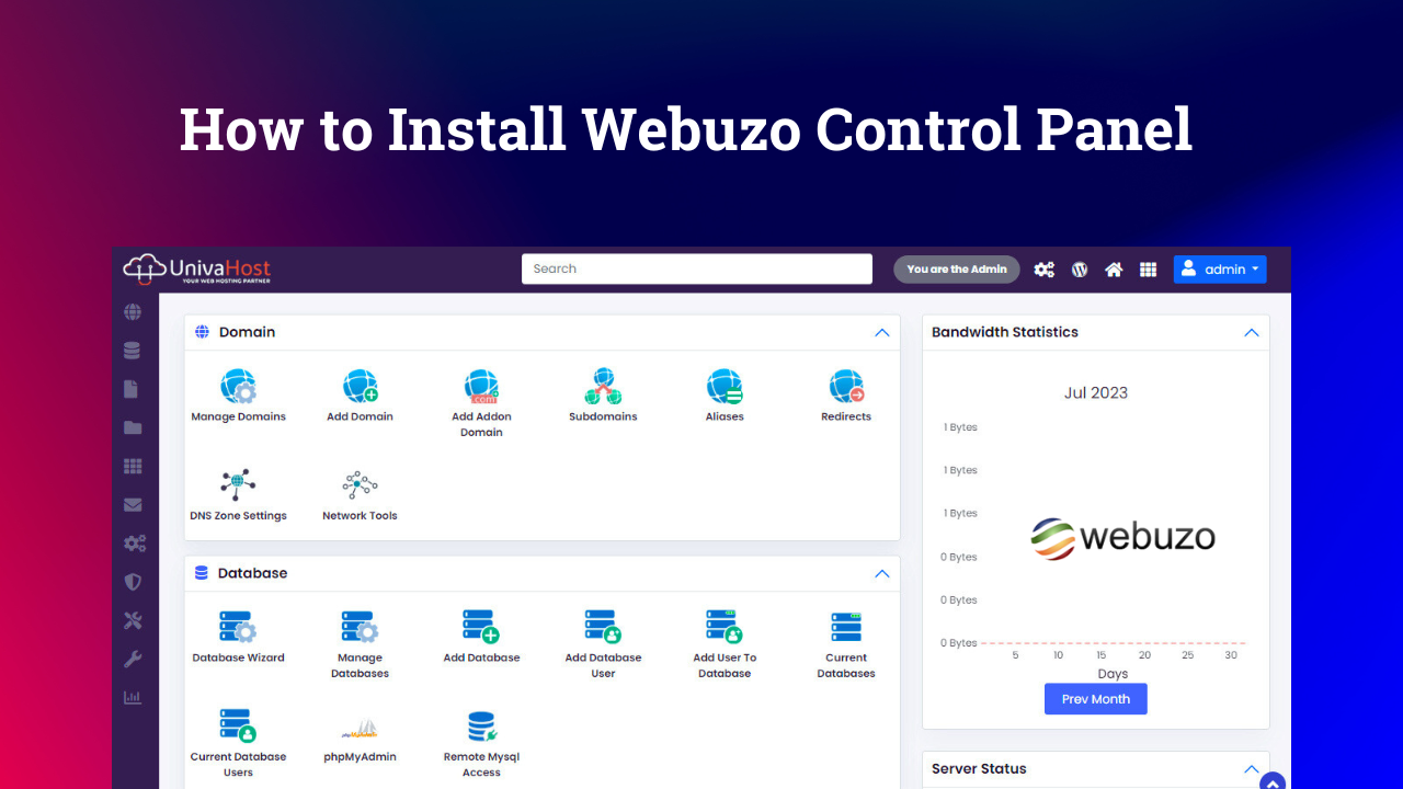 How to Install Webuzo Control Panel in a VPS